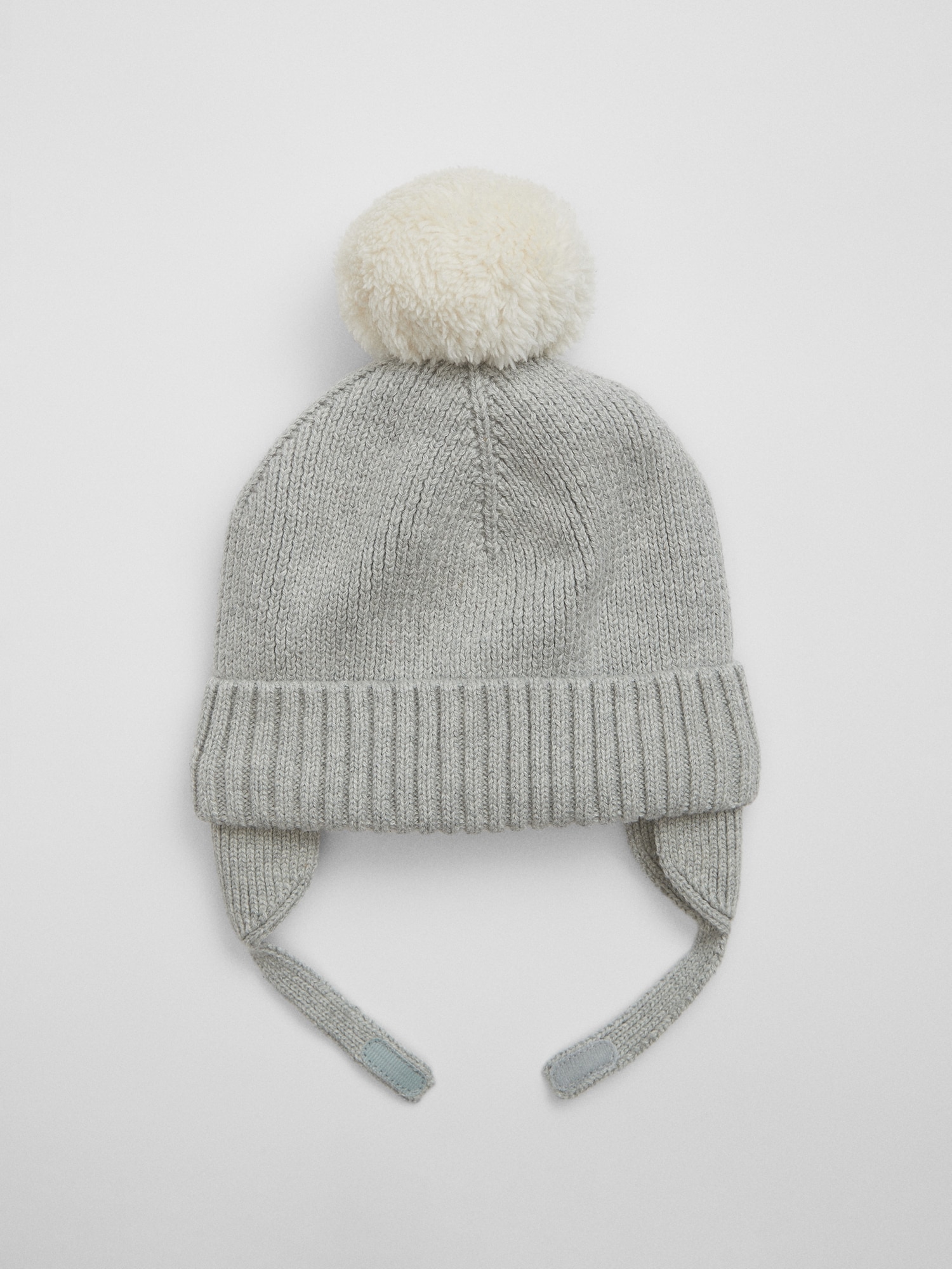 Baby Sherpa-Lined Poof Beanie