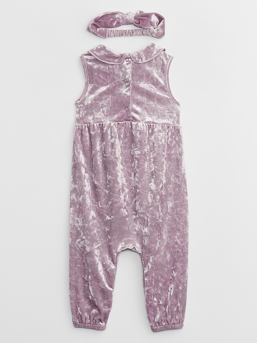 Image number 2 showing, Baby Recycled Velour Two-Piece Outfit Set