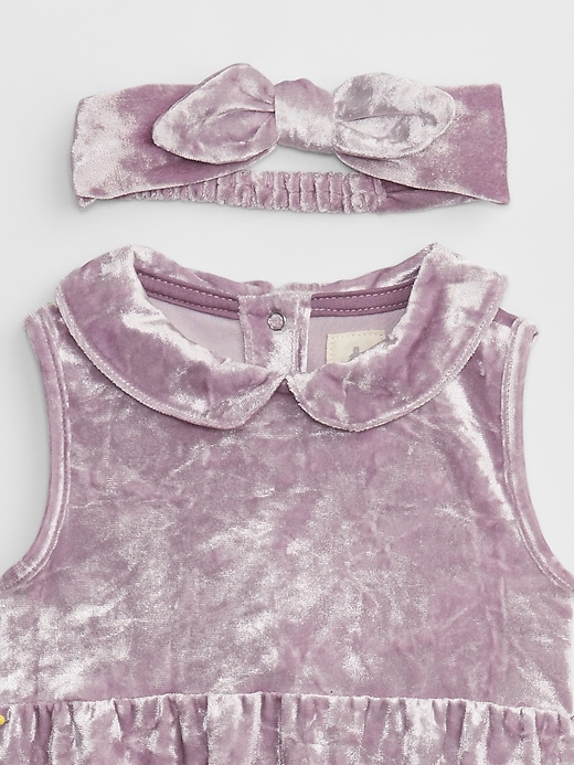 Image number 3 showing, Baby Recycled Velour Two-Piece Outfit Set