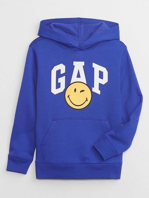 Image number 1 showing, GapKids &#124 SmileyWorld&#174 Logo Hoodie