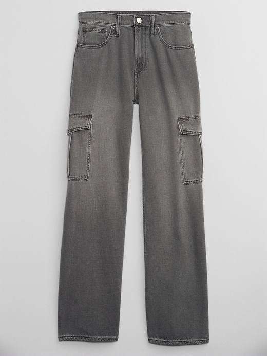 Image number 10 showing, High Rise Wide-Leg Jeans