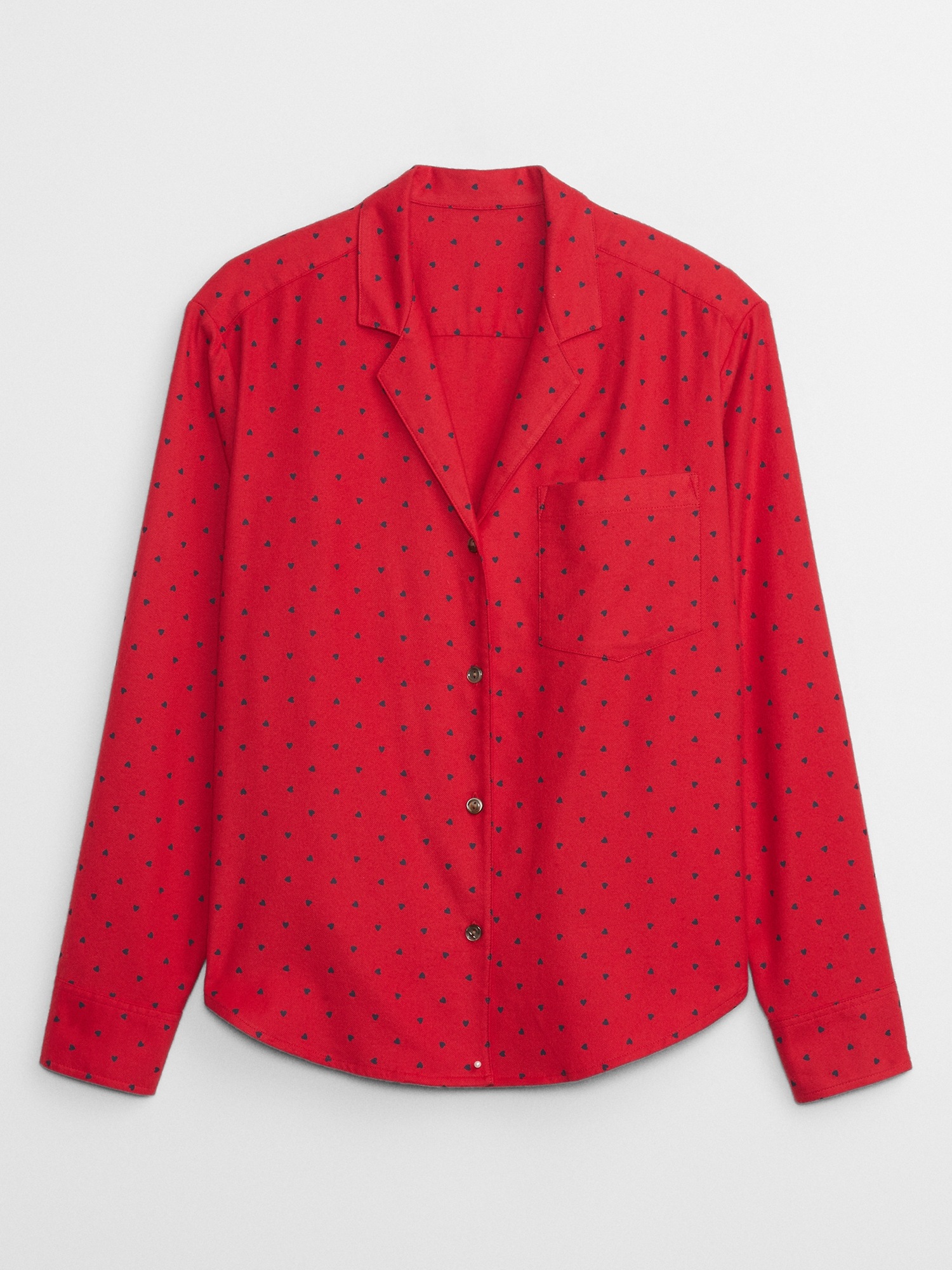 Relaxed Flannel PJ Shirt Gap Factory