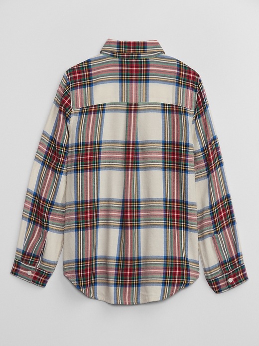 Image number 2 showing, Kids Flannel Tie-Front Shirt