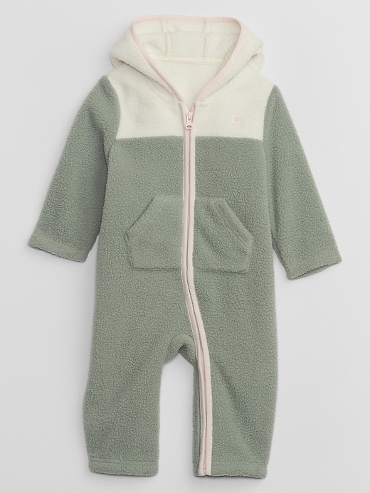 View large product image 1 of 1. Baby Sherpa Colorblock One-Piece