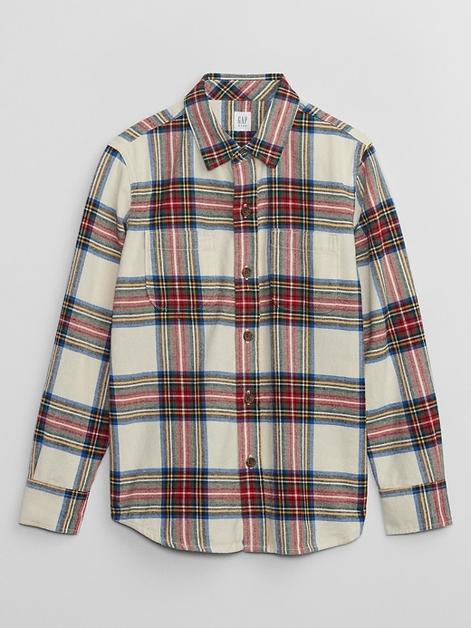View large product image 1 of 1. Kids Plaid Flannel Shirt