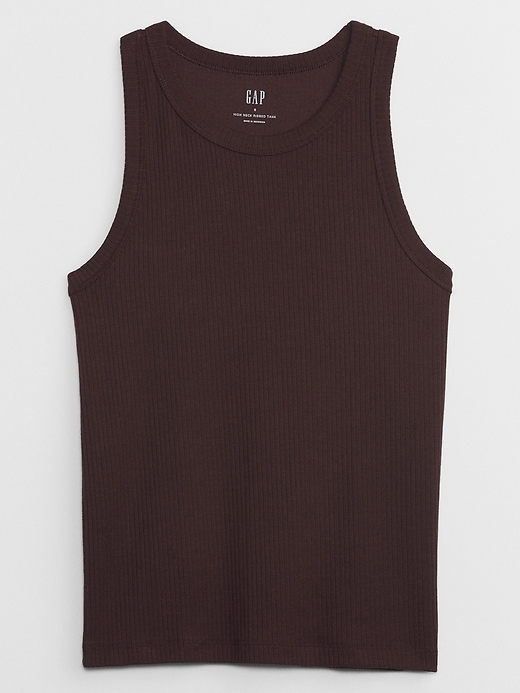 Image number 3 showing, Ribbed High Neck Tank