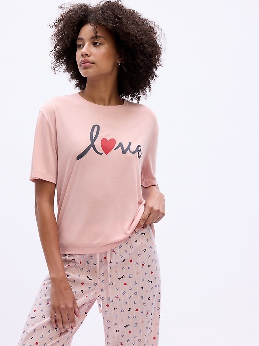 Image number 1 showing, Relaxed PJ Graphic T-Shirt