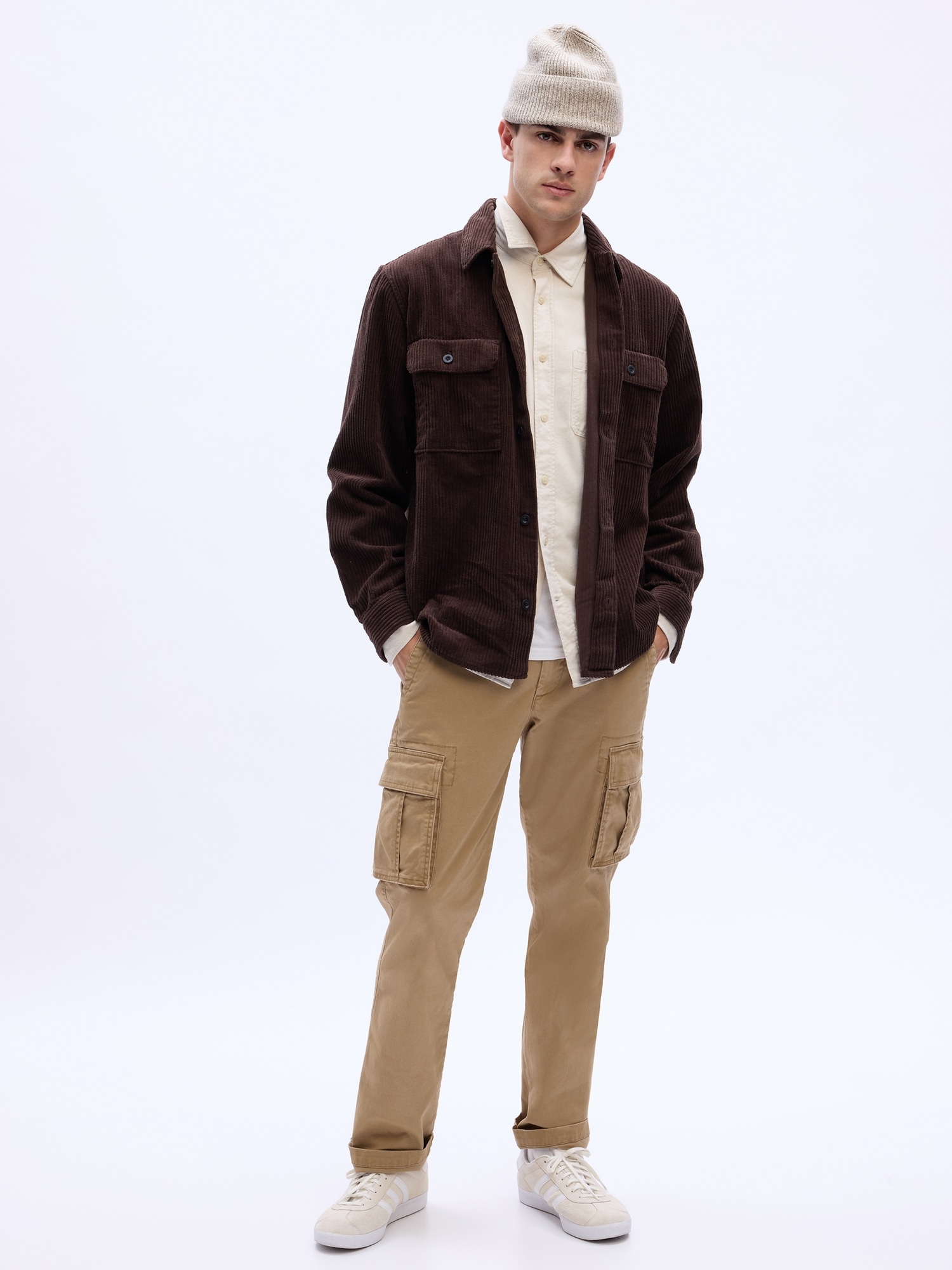 GapFlex Straight Cargo Pants with Washwell Gap Factory