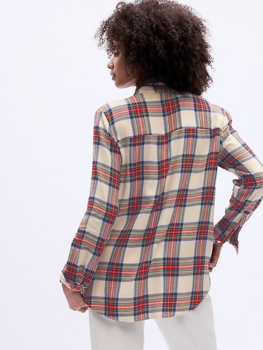Image number 2 showing, Relaxed Plaid Flannel Easy Shirt