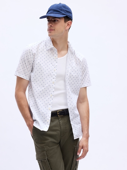 Image number 6 showing, Stretch Poplin Shirt in Slim Fit