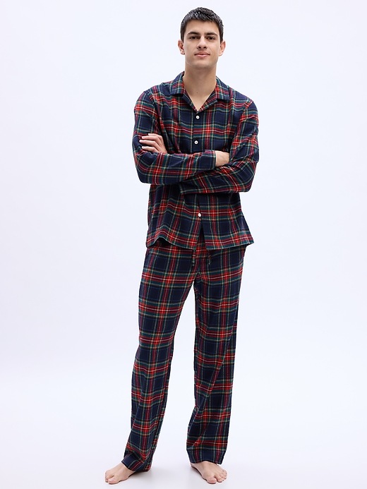 Image number 1 showing, Plaid Flannel PJ Set
