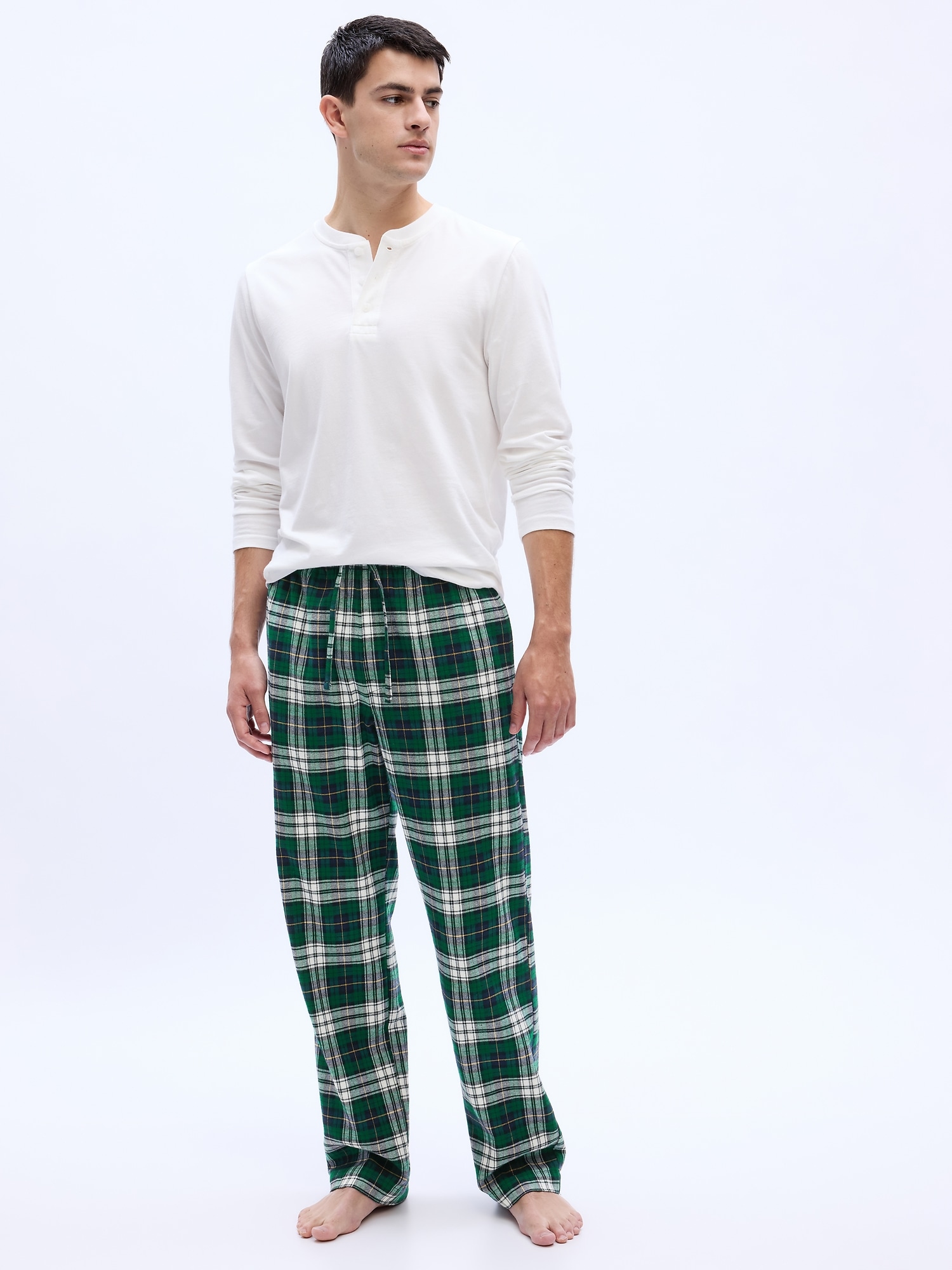 have a good day/RELAX FLANNEL PANTS-NV/M-