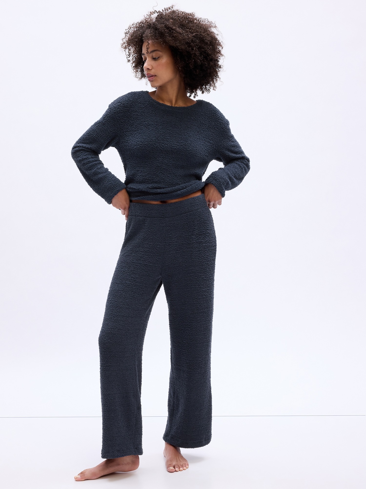 CashSoft Wide-Leg Sweater Pants