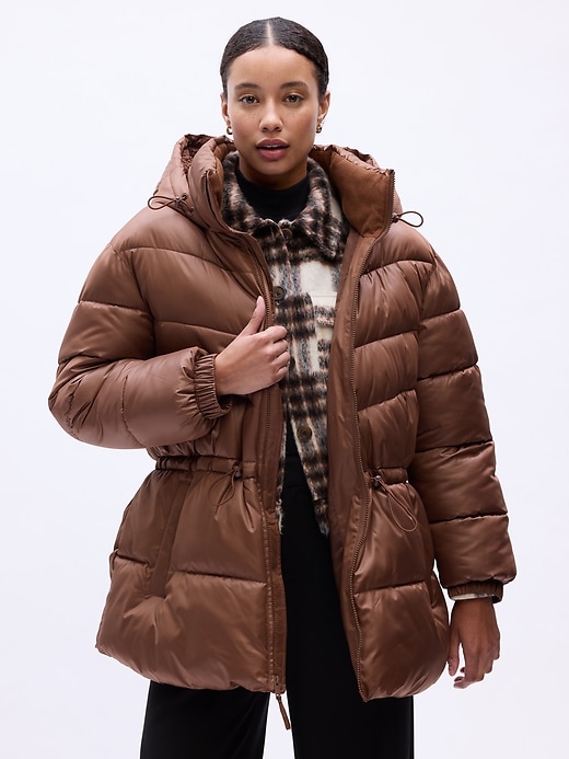 Image number 3 showing, ColdControl Max Relaxed Long Puffer Coat