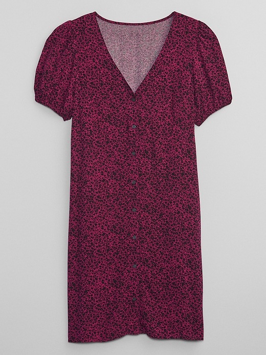 Image number 5 showing, Print Puff Sleeve Mini Dress