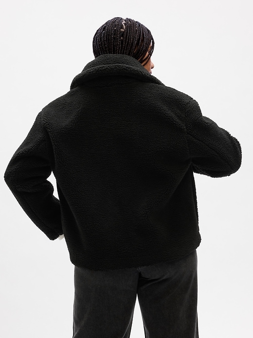 Image number 4 showing, Relaxed Sherpa Moto Jacket