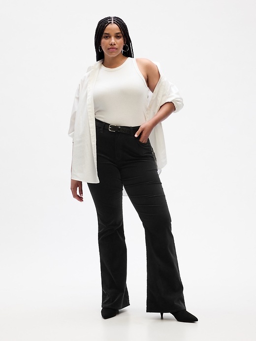 Image number 3 showing, High Rise '70s Flare Velvet Pants with Washwell