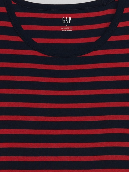 Image number 5 showing, Favorite Stripe Crewneck T-Shirt