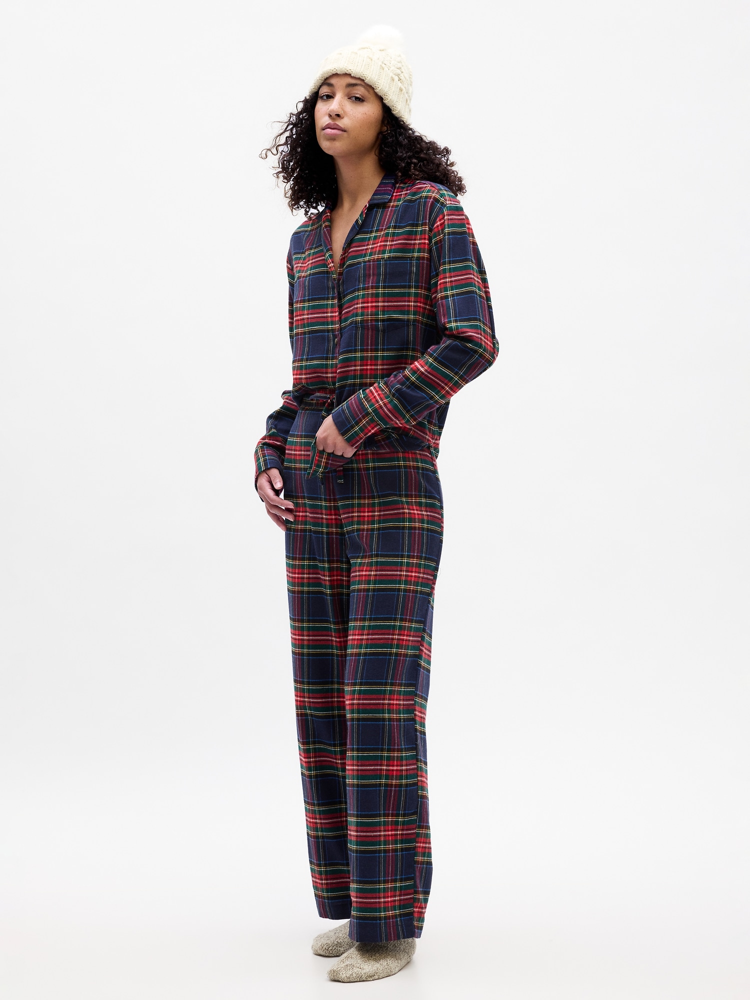 North Florida Flannel Pajama Pant UNF Monogram | Follett on Demand | Navy/White | Small