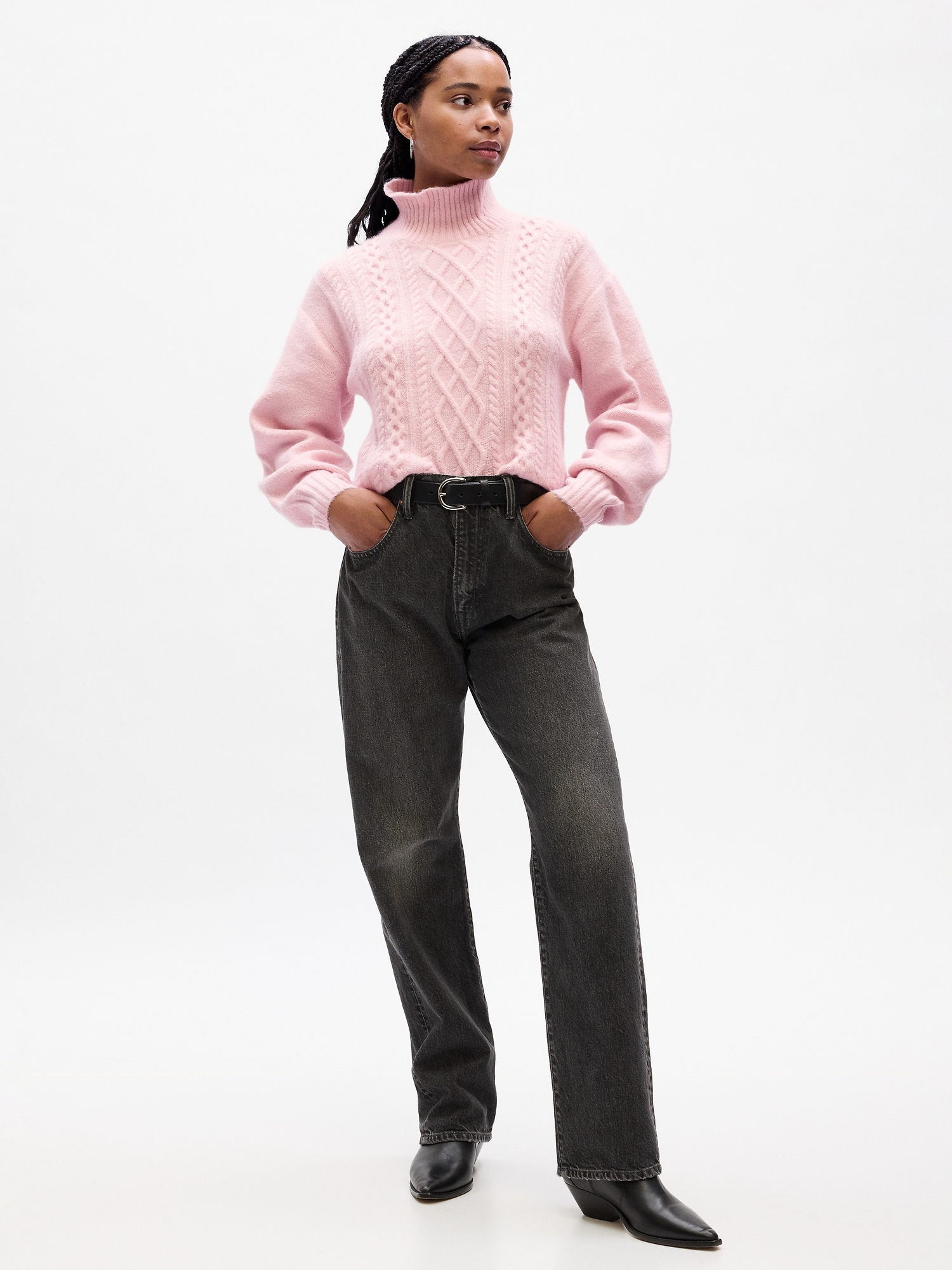 Relaxed Forever Cozy Cable-Knit Sweater