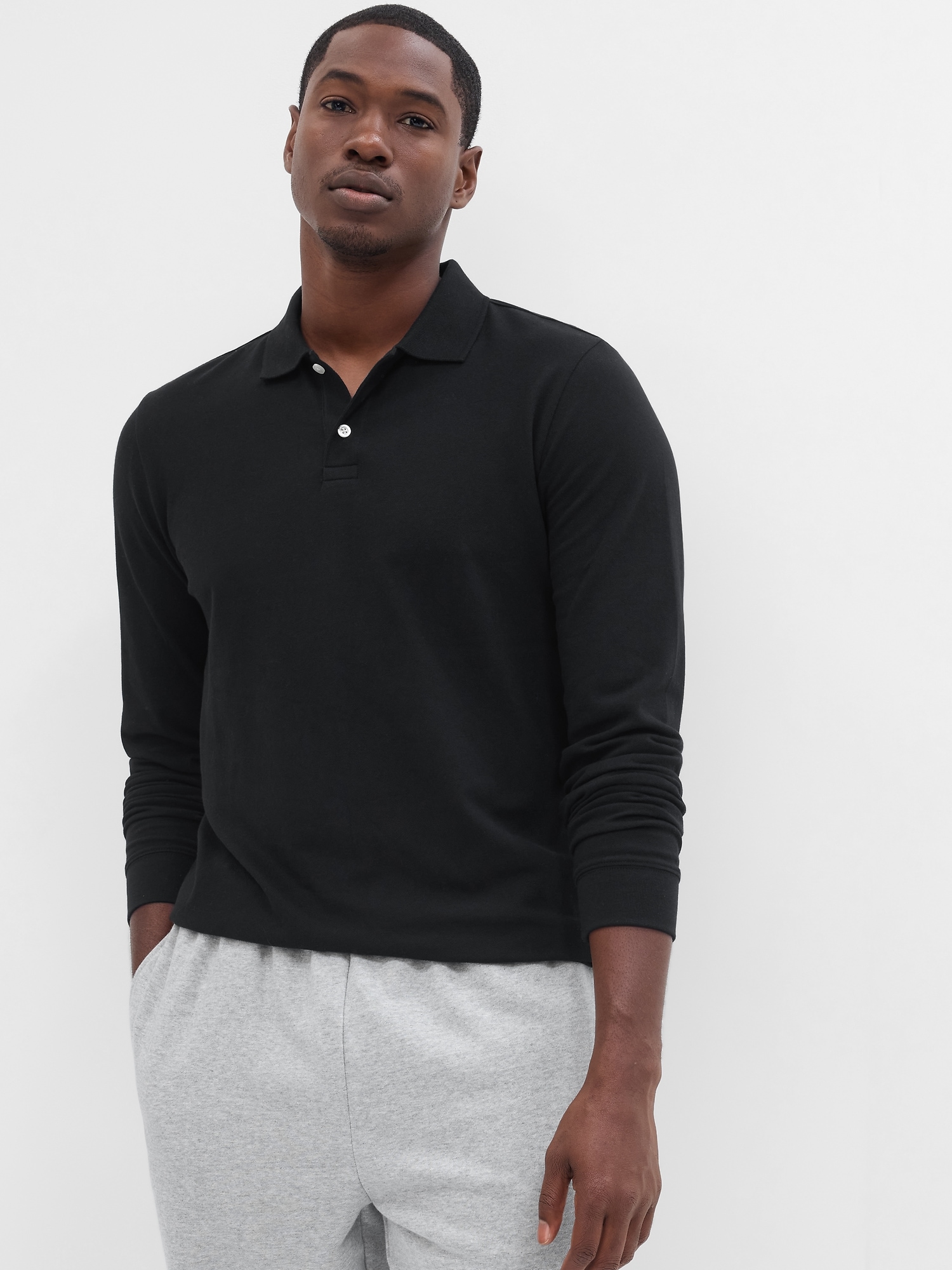 Stretch Pique Polo Shirt | Gap Factory