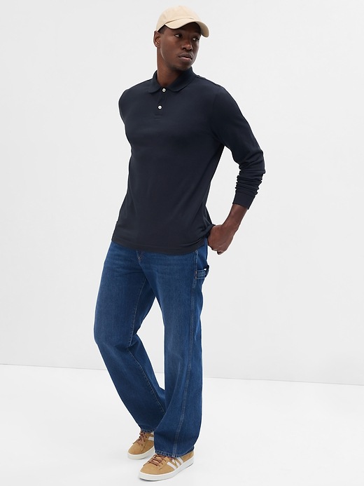 Image number 1 showing, Stretch Pique Polo Shirt