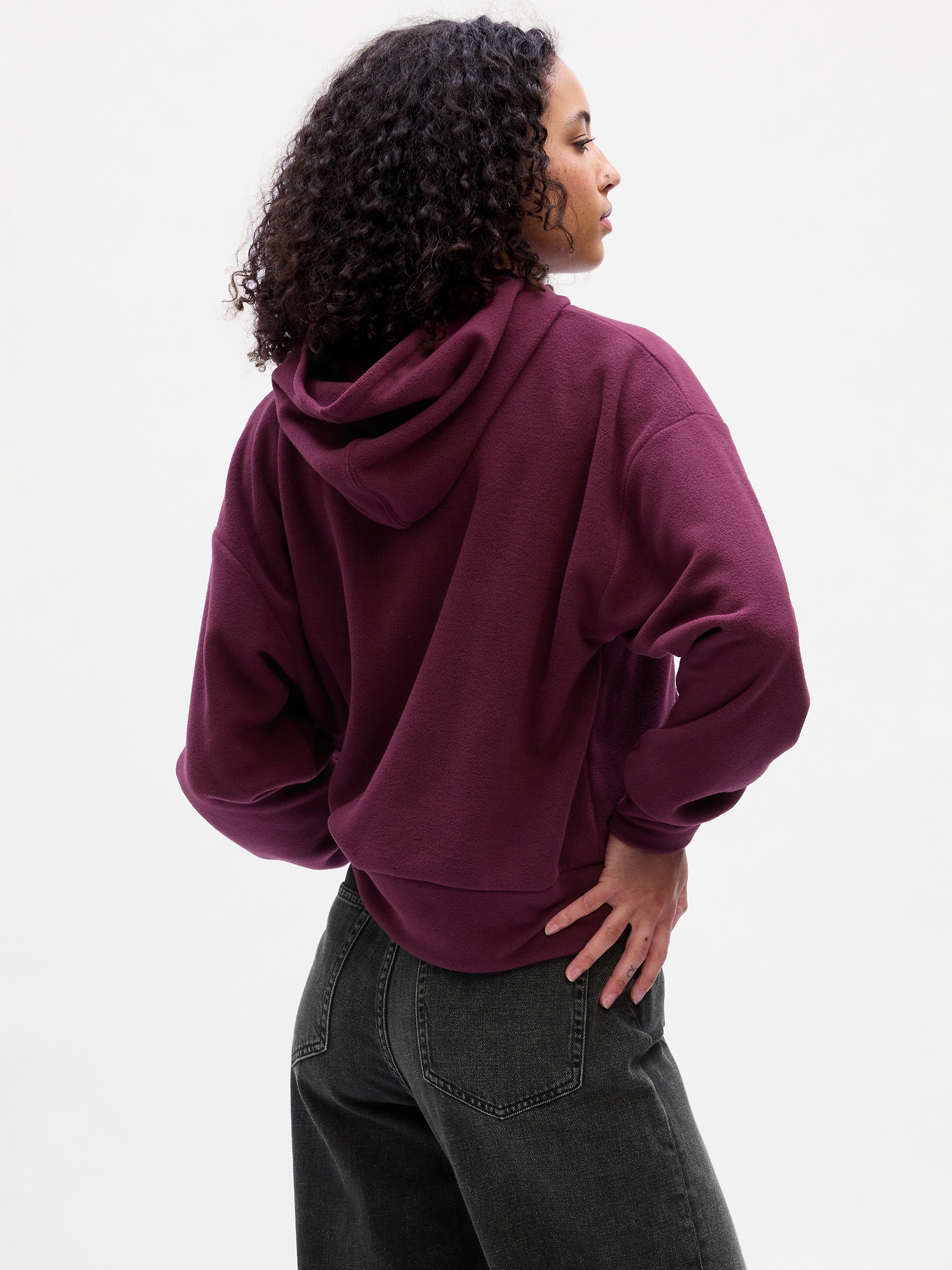 Oversized Gap Logo Arctic Fleece Hoodie Gap Factory