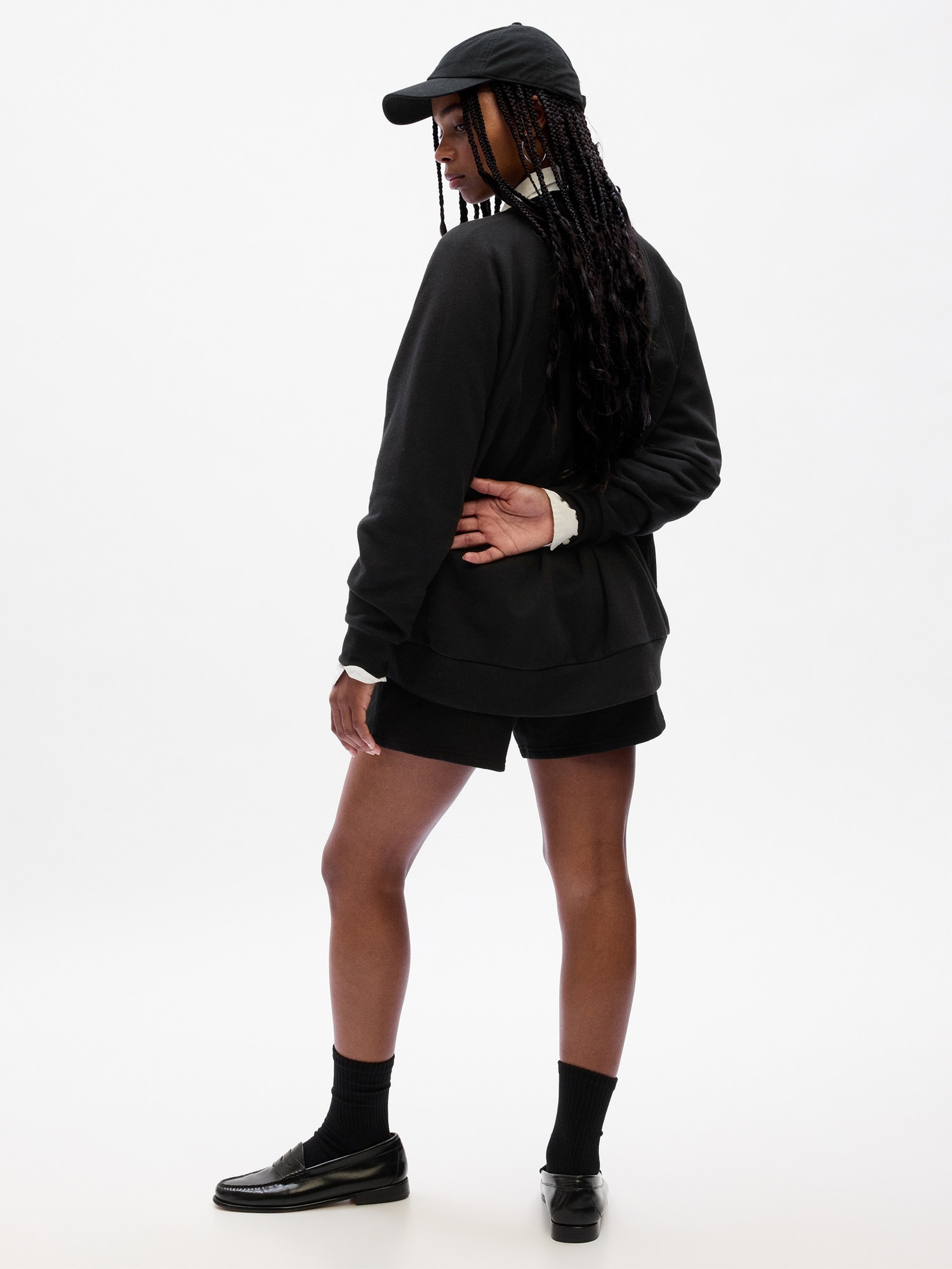 Oversized Fleece VNeck Cardigan Gap Factory