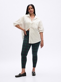 Plaid Ponte Leggings Gap Factory
