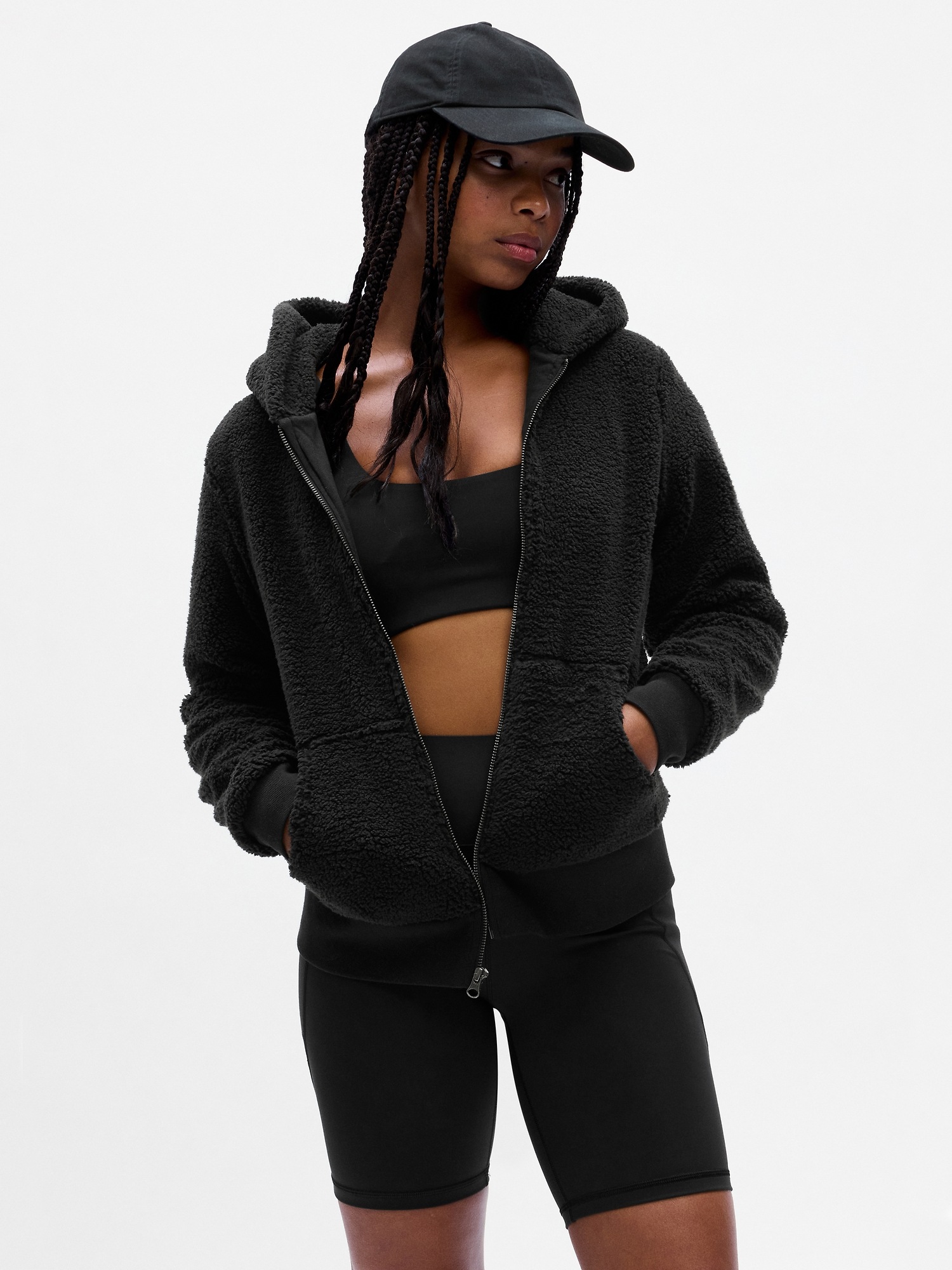 Sherpa Zip Hoodie