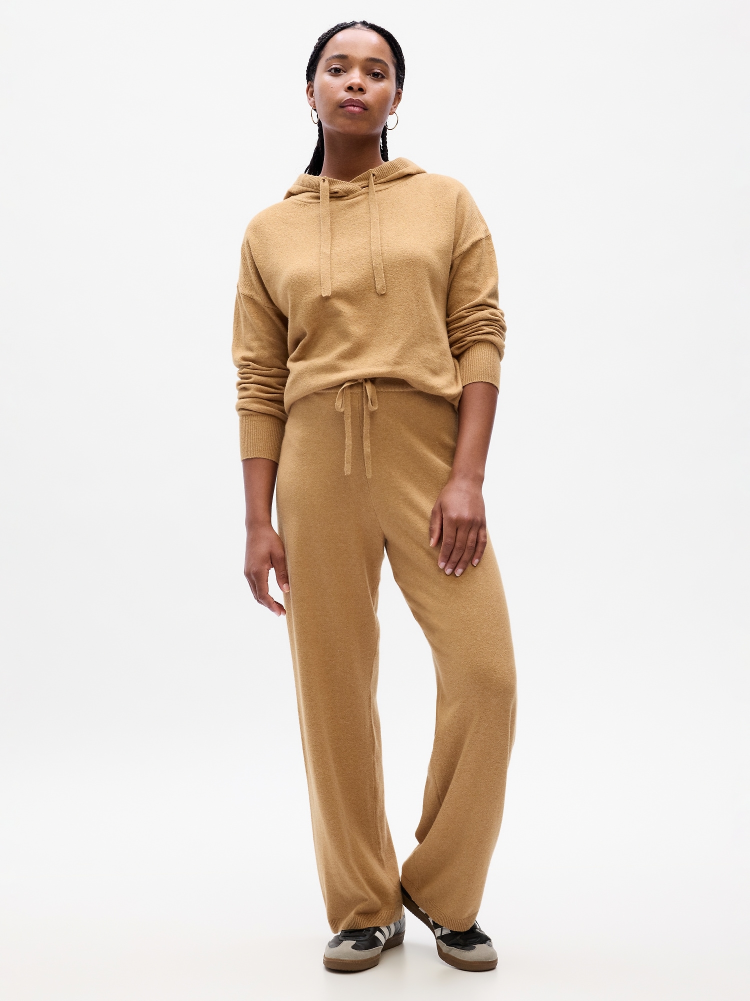 CashSoft Wide-Leg Sweater Pants