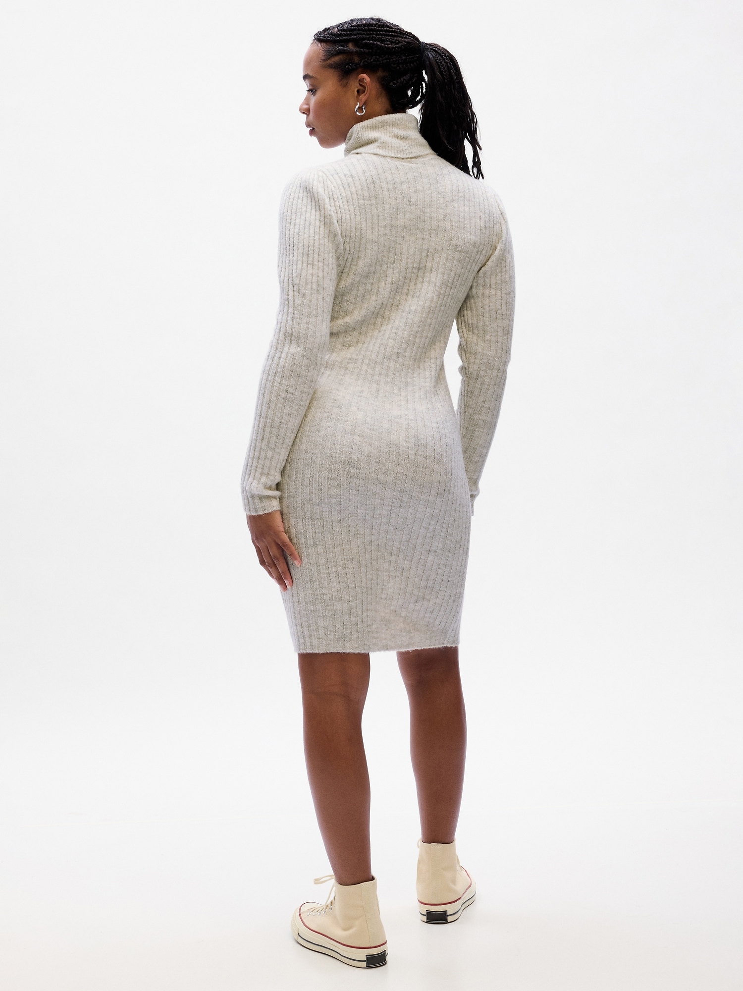 Ribbed Puff Sleeve Sweater Mini Dress | Gap Factory