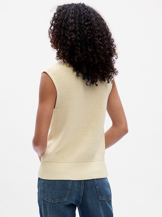 Image number 2 showing, Sleeveless Turtleneck Sweater Vest