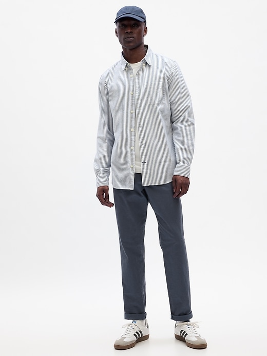View large product image 1 of 3. GapFlex Essential Khakis in Straight Taper with Washwell