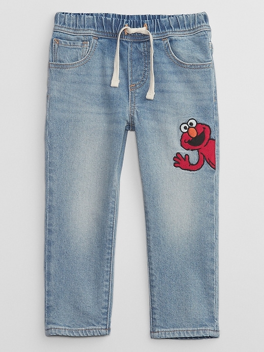 Image number 1 showing, babyGap &#124 Sesame Street Slim Pull-On Jeans