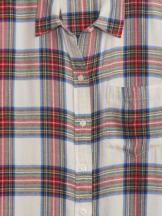 Image number 4 showing, Relaxed Plaid Flannel Easy Shirt