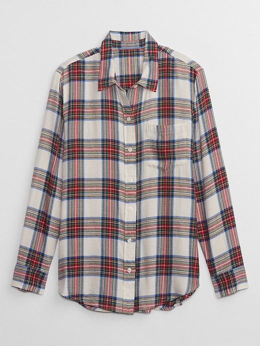 Image number 3 showing, Relaxed Plaid Flannel Easy Shirt