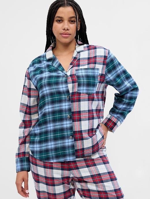 Image number 5 showing, Relaxed Flannel PJ Shirt