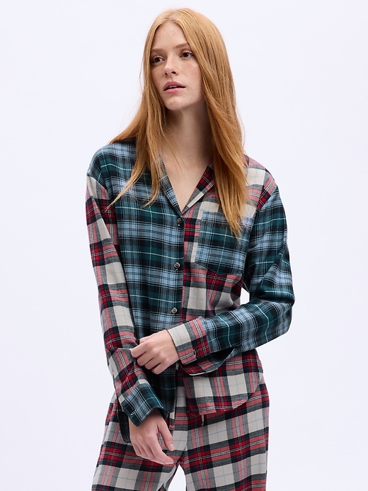Image number 1 showing, Relaxed Flannel PJ Shirt