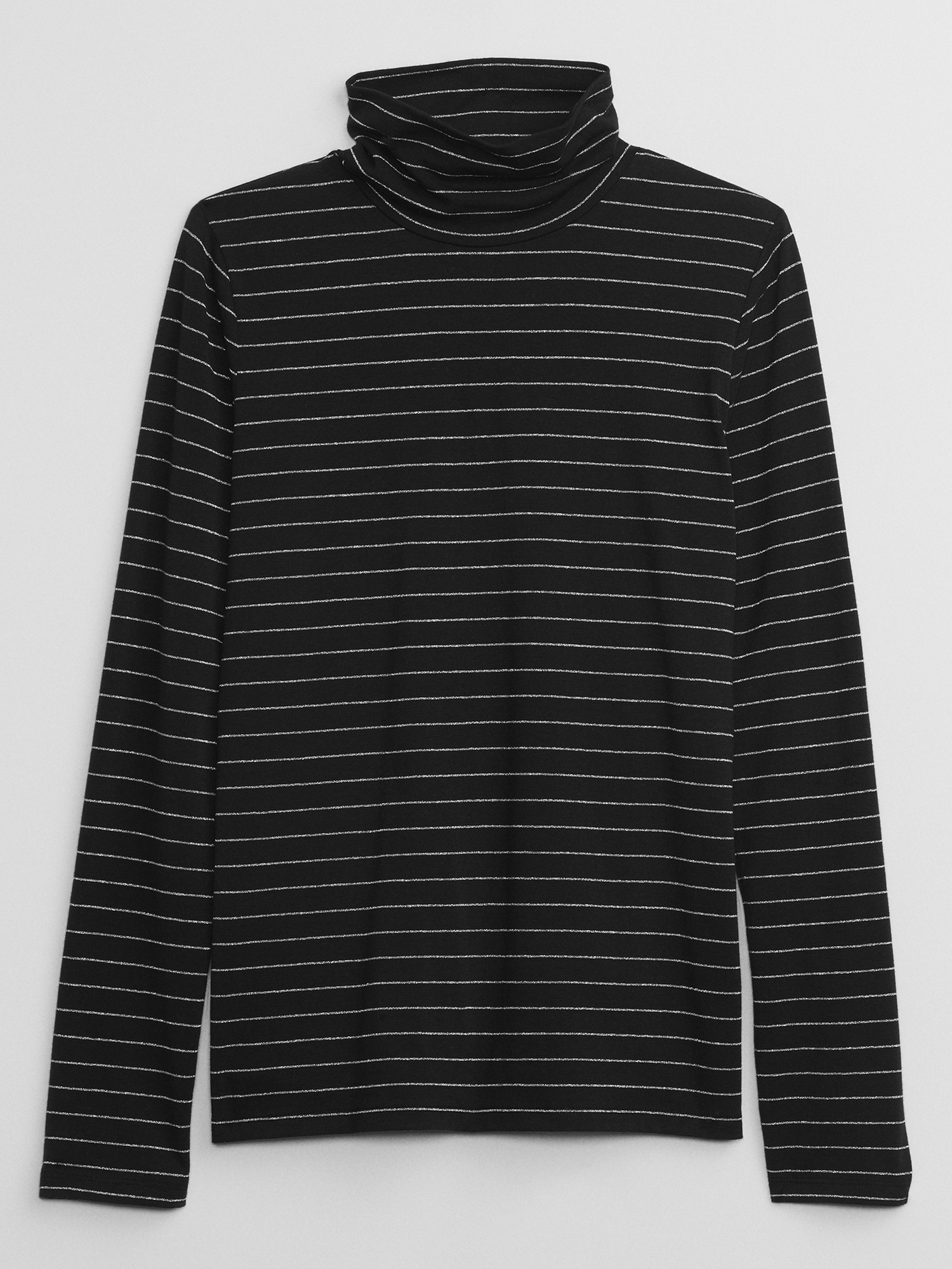 Lurex® Stripe Turtleneck T-Shirt | Gap Factory