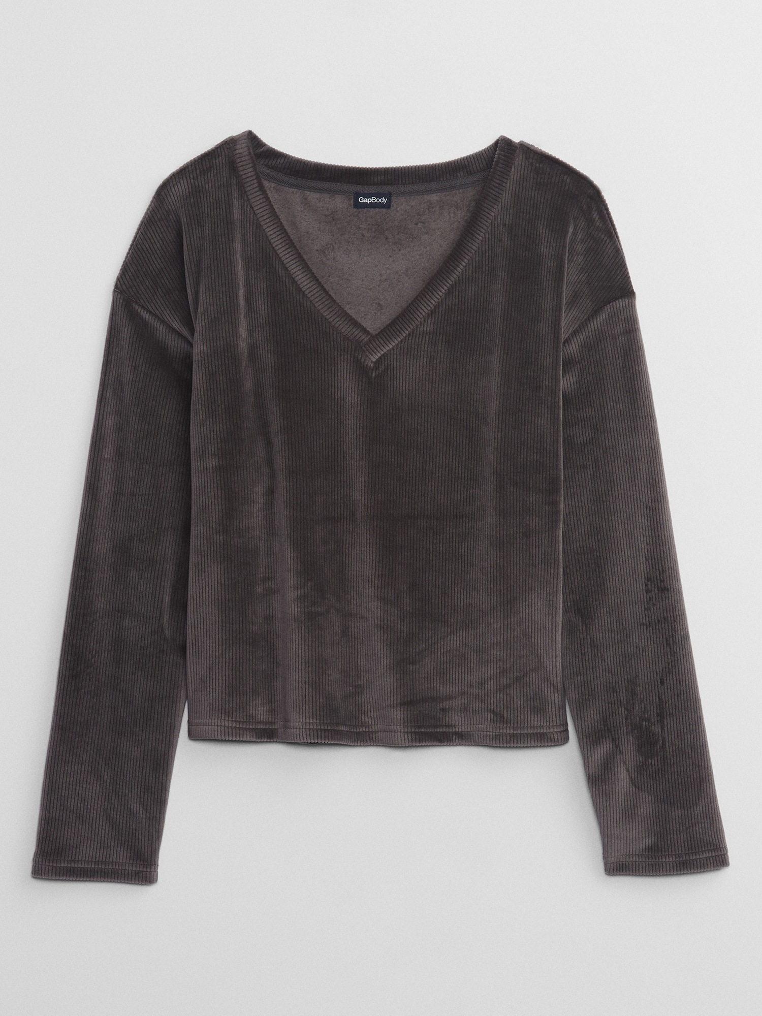 Relaxed Ribbed Velour PJ Top | Gap Factory Relaxed Ribbed Velour PJ Top | Gap Factory