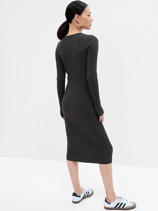 Image number 2 showing, Sweetheart Sweater Midi Dress