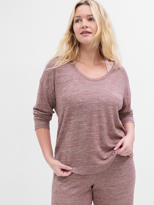 Image number 5 showing, Softspun V-Neck PJ T-Shirt