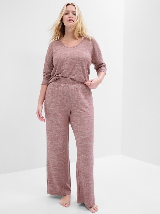 Image number 5 showing, Softspun Wide-Leg PJ Pants