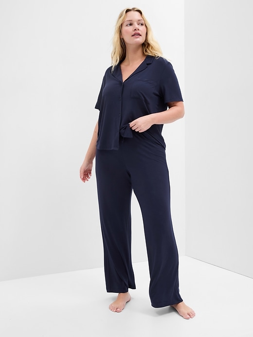 Image number 7 showing, Relaxed Pure Body Wide-Leg PJ Pants