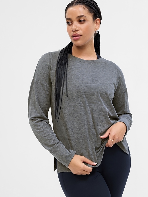 Image number 5 showing, GapFit Relaxed Brush Jersey T-Shirt