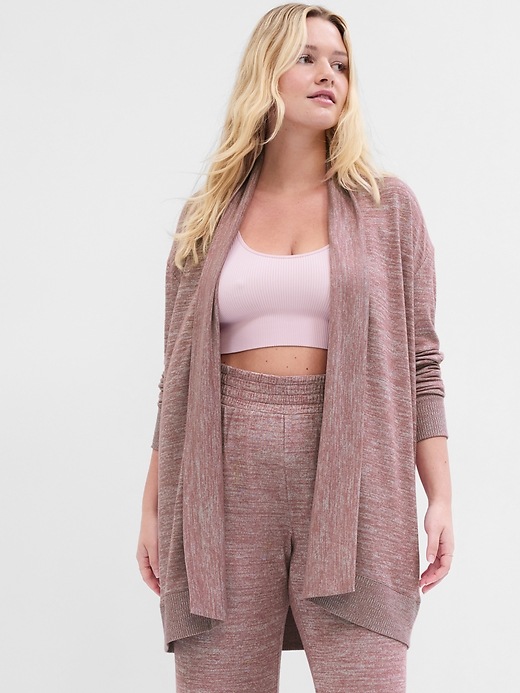 Image number 4 showing, Softspun Open-Front Cardigan