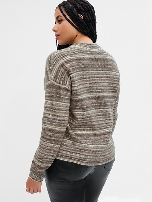 Image number 6 showing, Forever Cozy Ribbed Stripe Crewneck Sweater