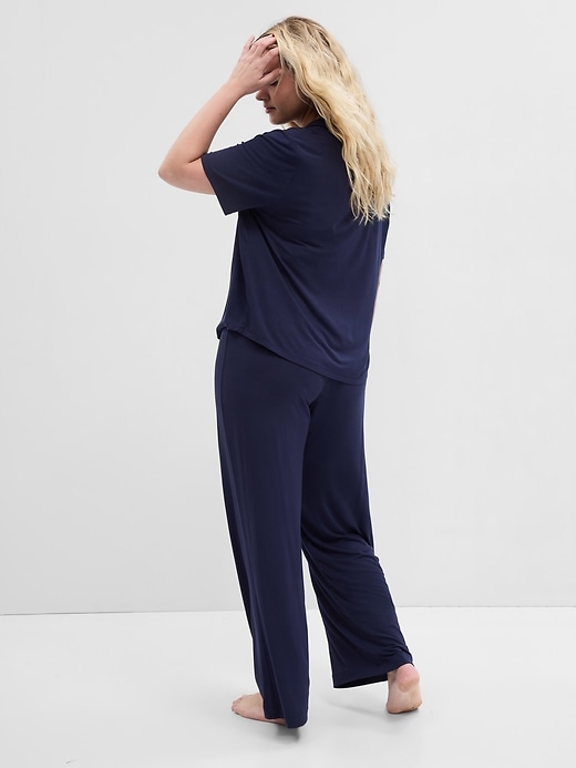 Image number 10 showing, Relaxed Pure Body Wide-Leg PJ Pants