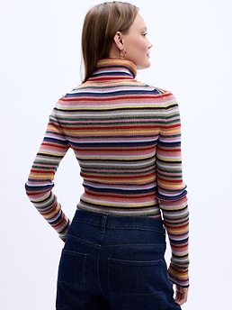 【MAISON MINED】22FW★ FITTING STRIPE TURTLE NECK KNIT uploading-1359057-jpg20220926-